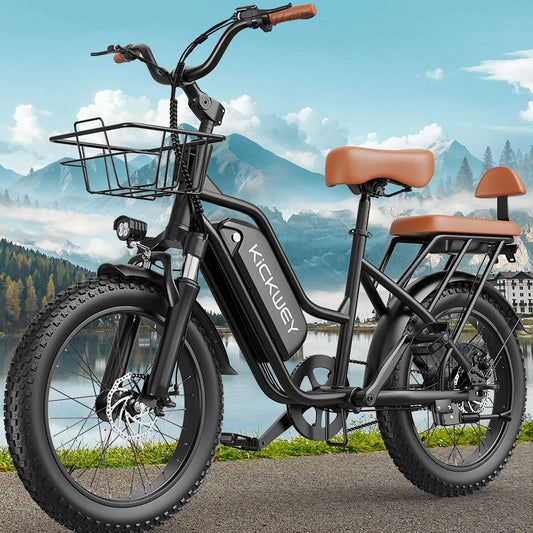 Kickwey LD20 Adult Electric Bike With Long Range Mountain Performance