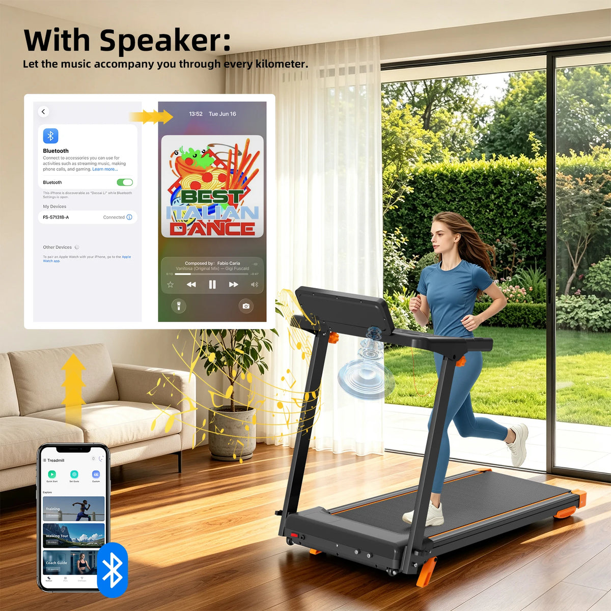 Quiet 3 In 1 Foldable Walking Pad Treadmill With Incline