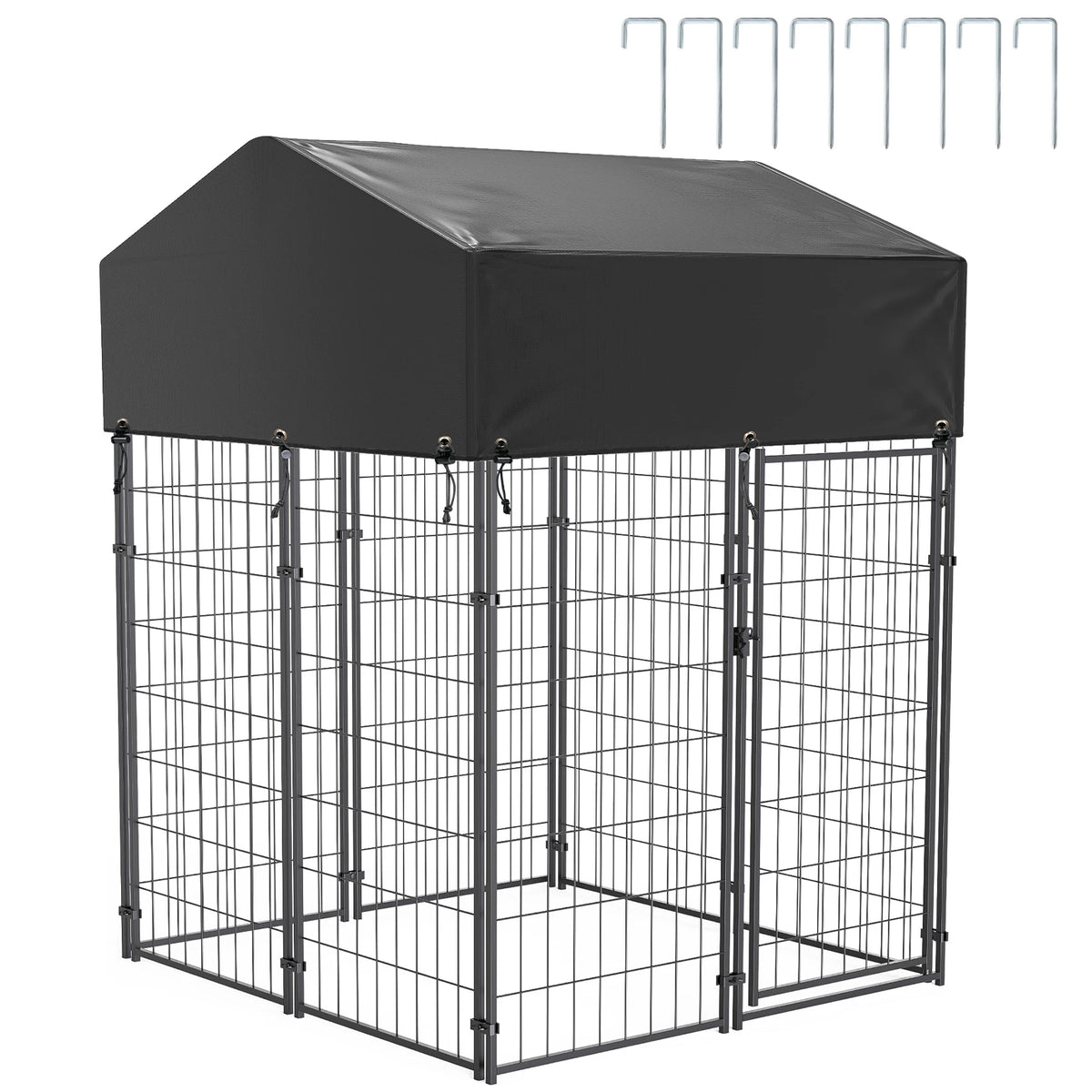 Bingopaw Outdoor Dog Kennel With Weather Resistant Cover