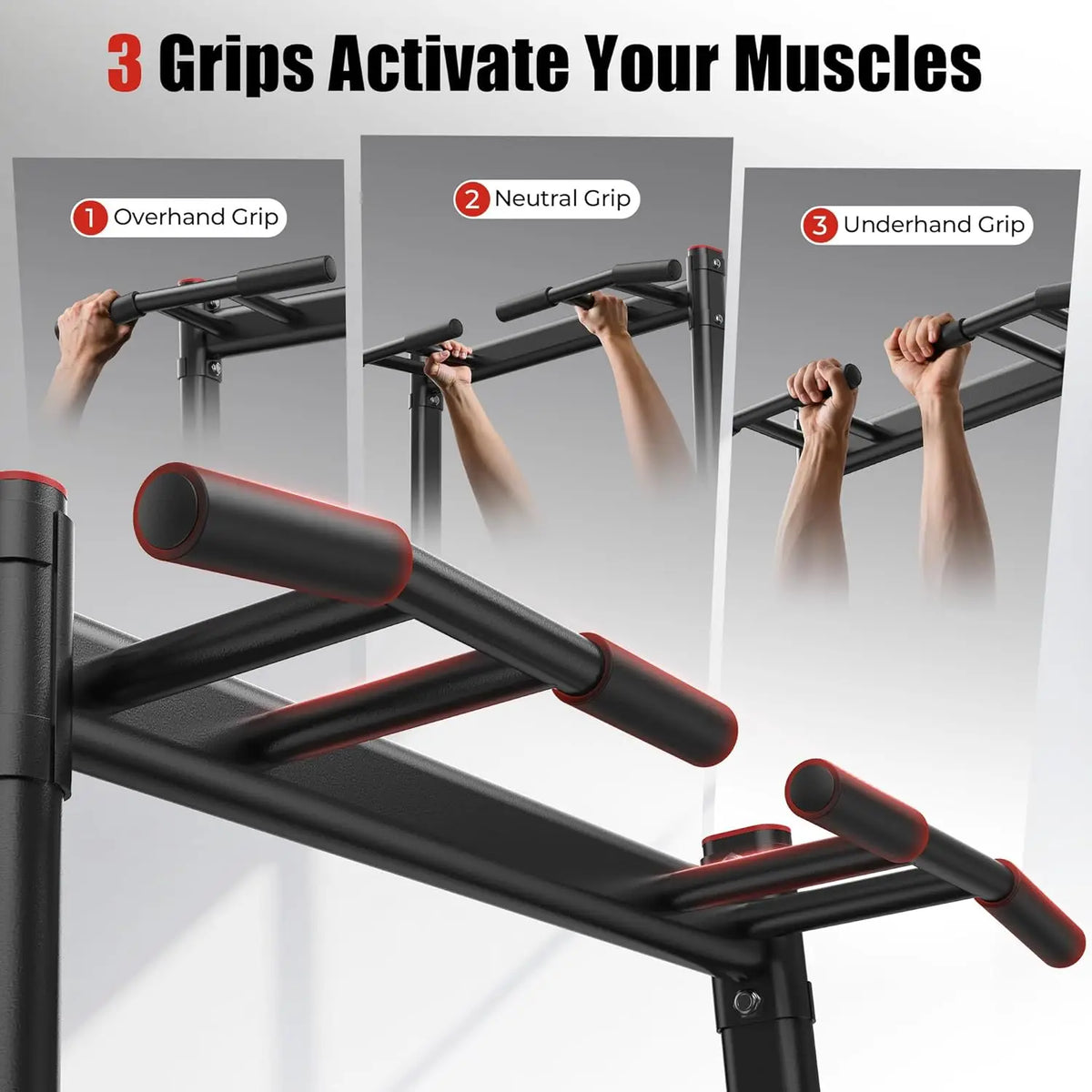 Heavy Duty Power Tower Pull Up Dip Station Home Gym