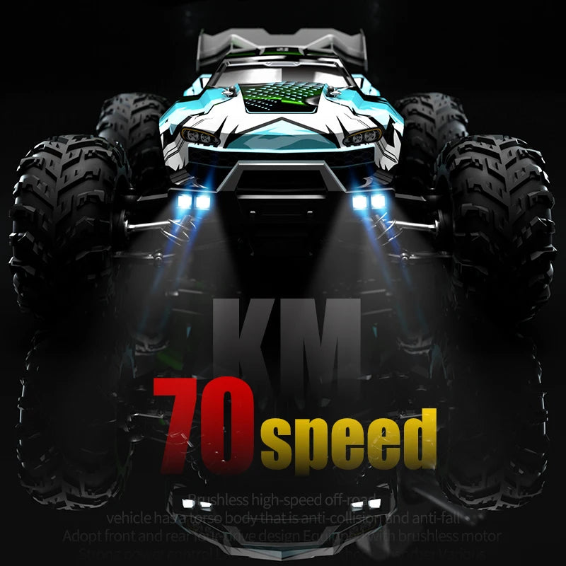 WLtoys 4WD RC Monster Truck With LED Lights Remote Control