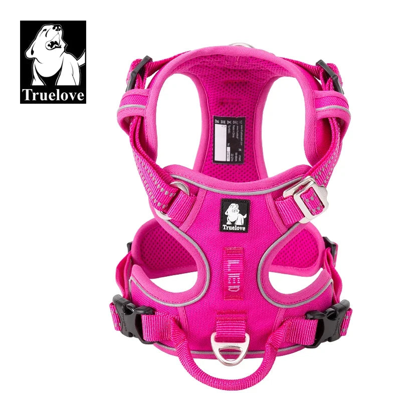 Truelove Reflective Adjustable No Pull Dog Harness for Walking and Running