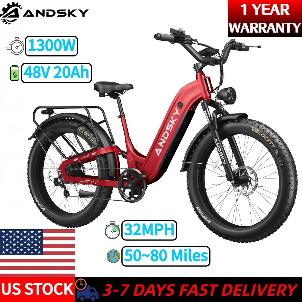 ANDSKY Gravita LS City Commuter Electric Bicycle With Hydraulic Brakes