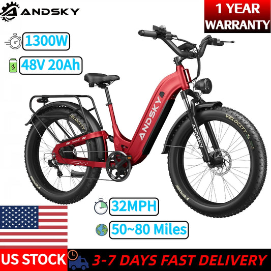 ANDSKY Gravita LS City Commuter Electric Bicycle With Hydraulic Brakes