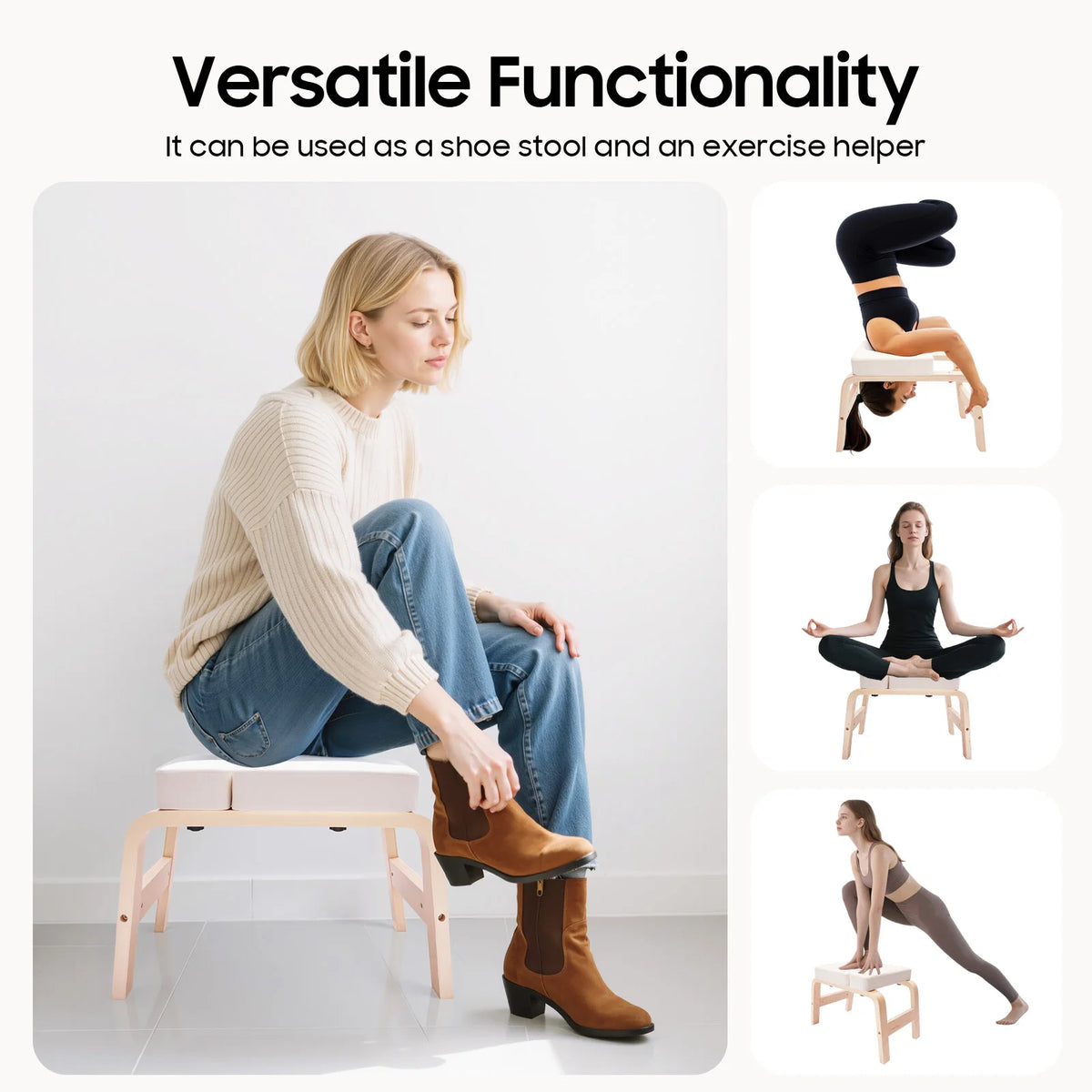 Premium Yoga Headstand Bench For Safe Home Inversion Training