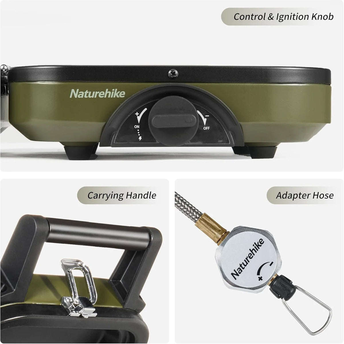 Naturehike 2 Burner Portable Gas Stove With Folding Camping Set