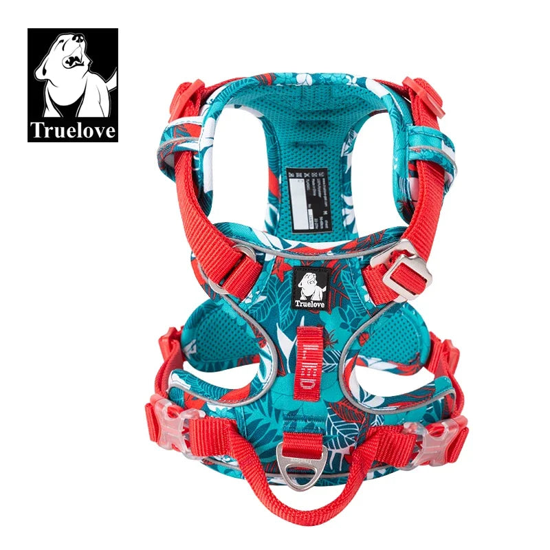 Truelove Reflective Adjustable No Pull Dog Harness for Walking and Running