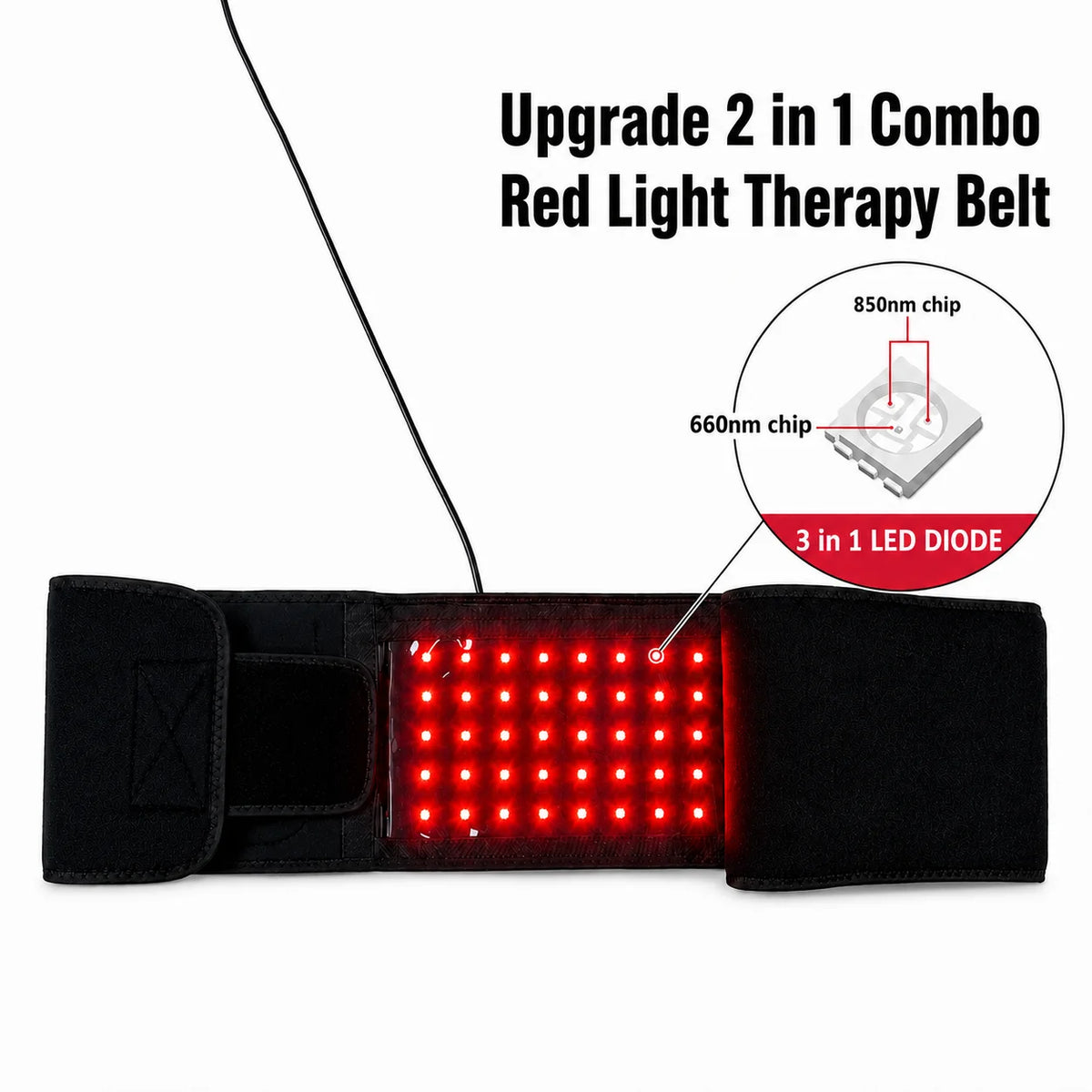 Red Light Therapy Belt For Muscle Recovery And Enhanced Circulation