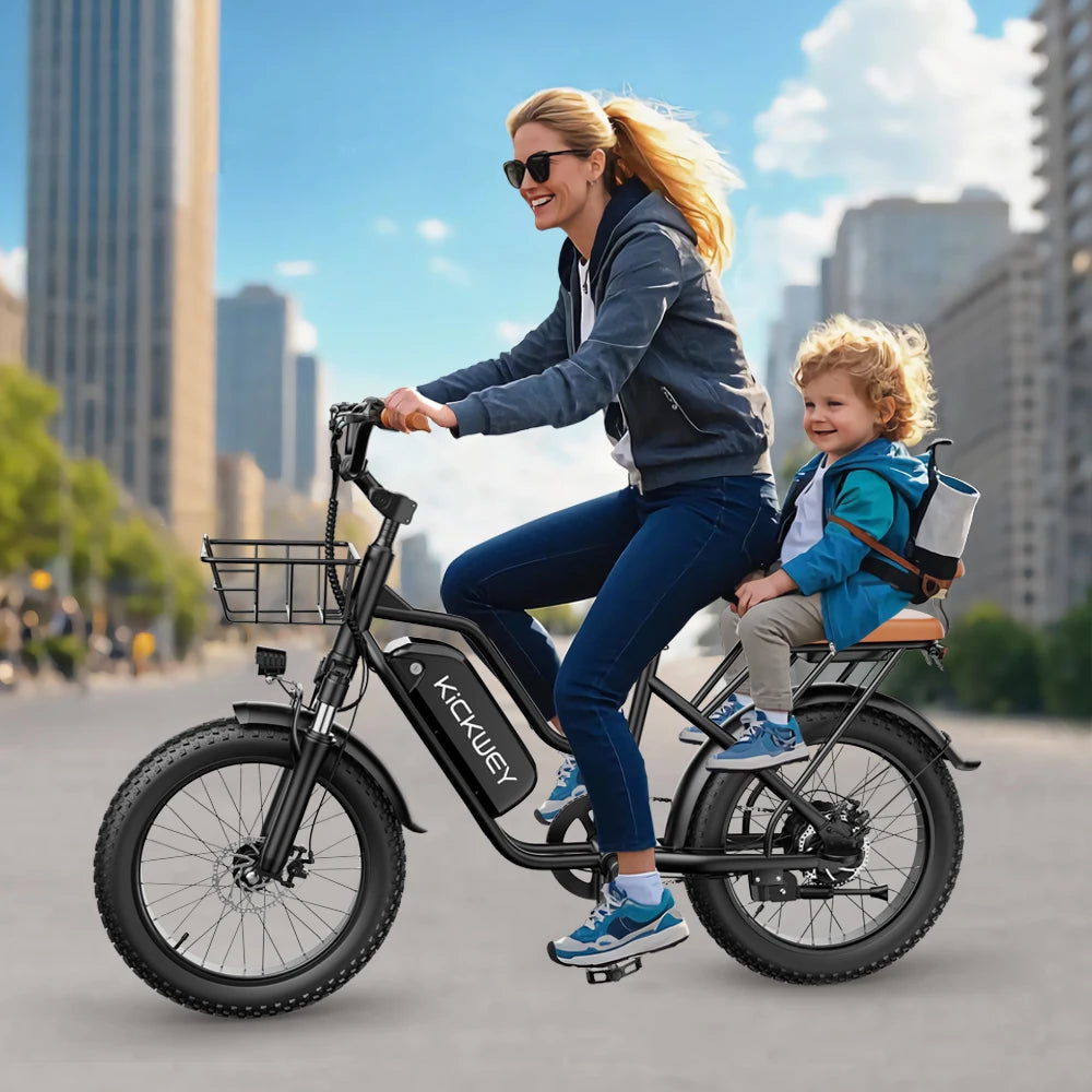 Kickwey LD20 Adult Electric Bike With Long Range Mountain Performance