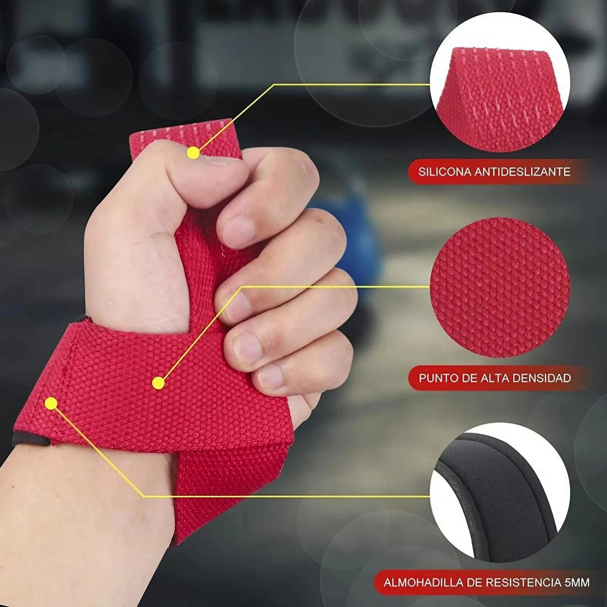 Heavy Duty Weightlifting Wrist Straps With Padded Support