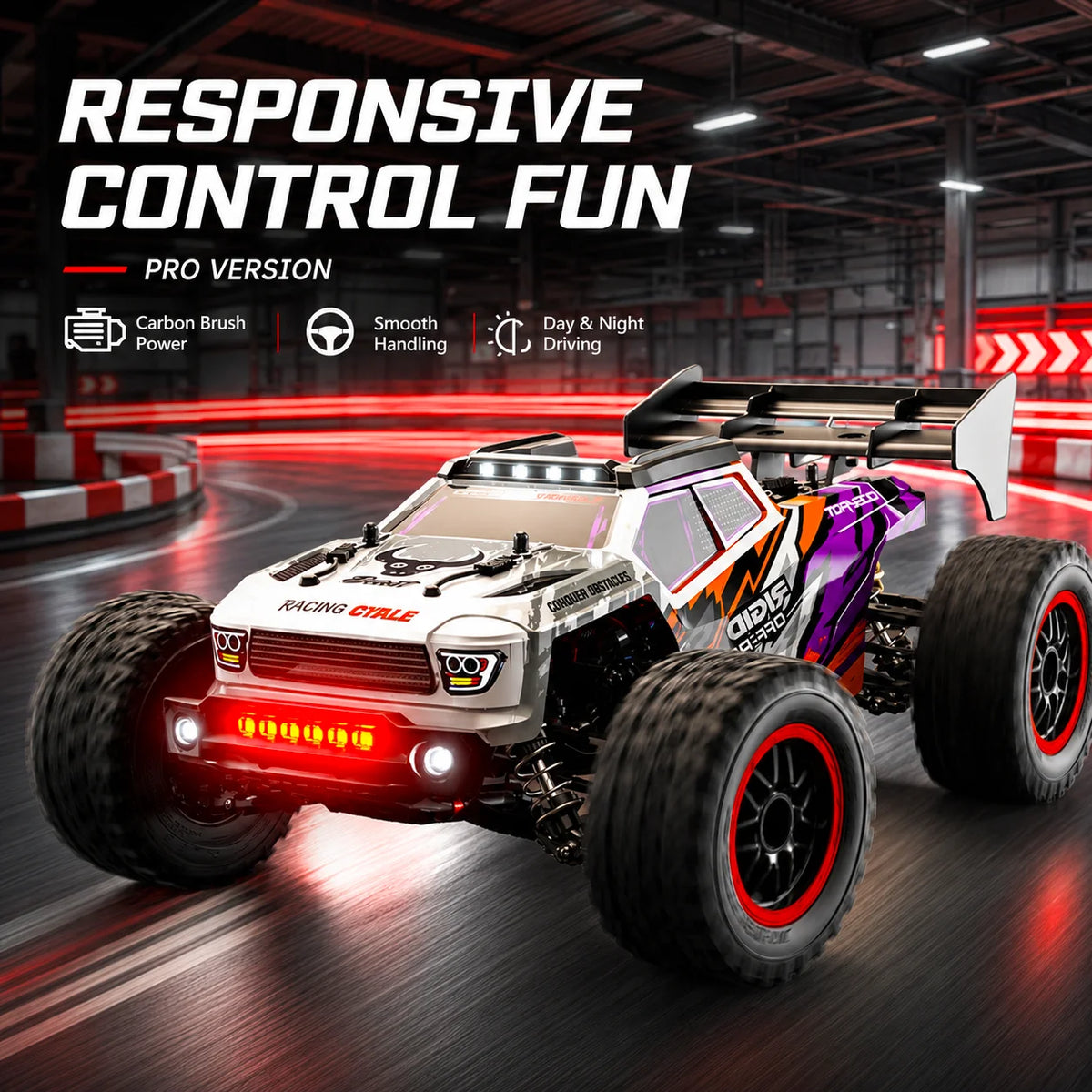 ZNLYRION Brushless RC Truck With Full Metal Gear Differential