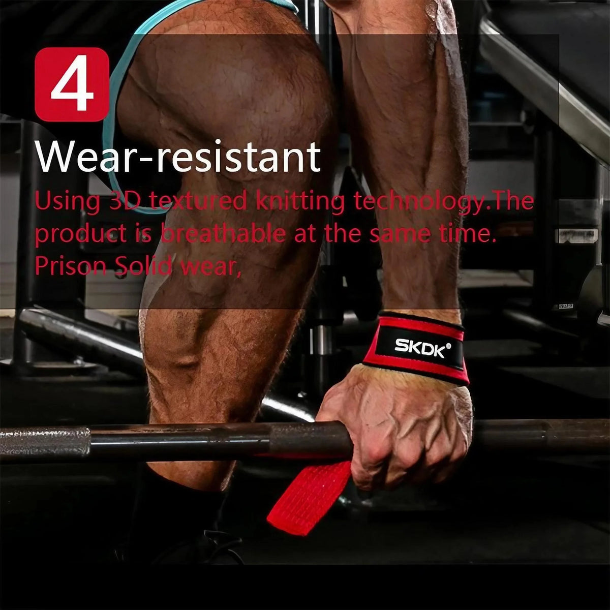 Heavy Duty Weightlifting Wrist Straps With Padded Support