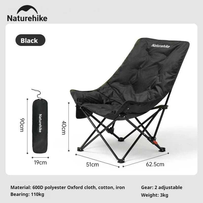 Naturehike Folding Moon Chair Recliner For Outdoor Camping Leisure