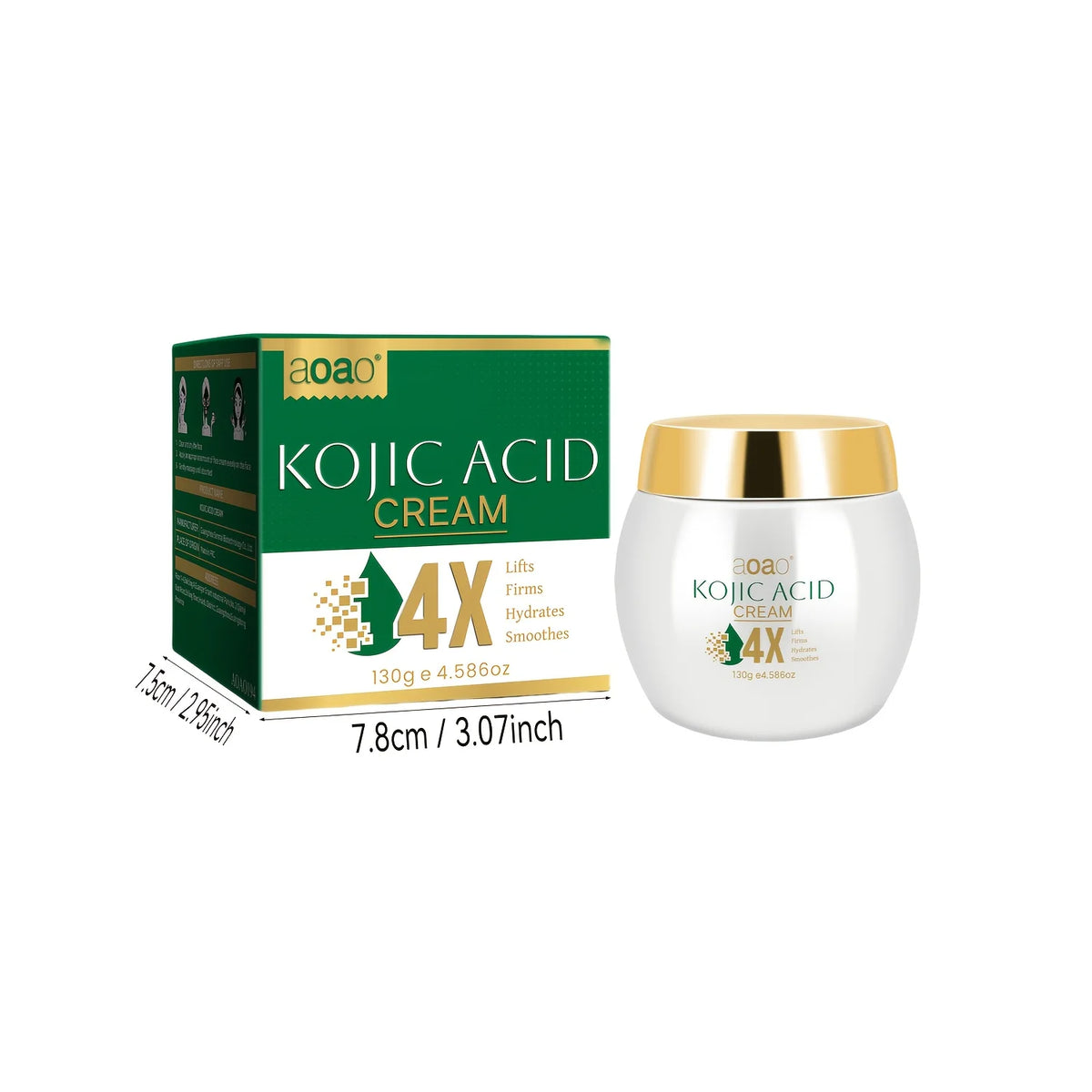 Kojic Acid Day & Night Facial Moisturizer, Vitamin E For Deep Skin Firming, With Collagen Non Greasy, Suitable For Sensitive And Dry Skin, Unisex.