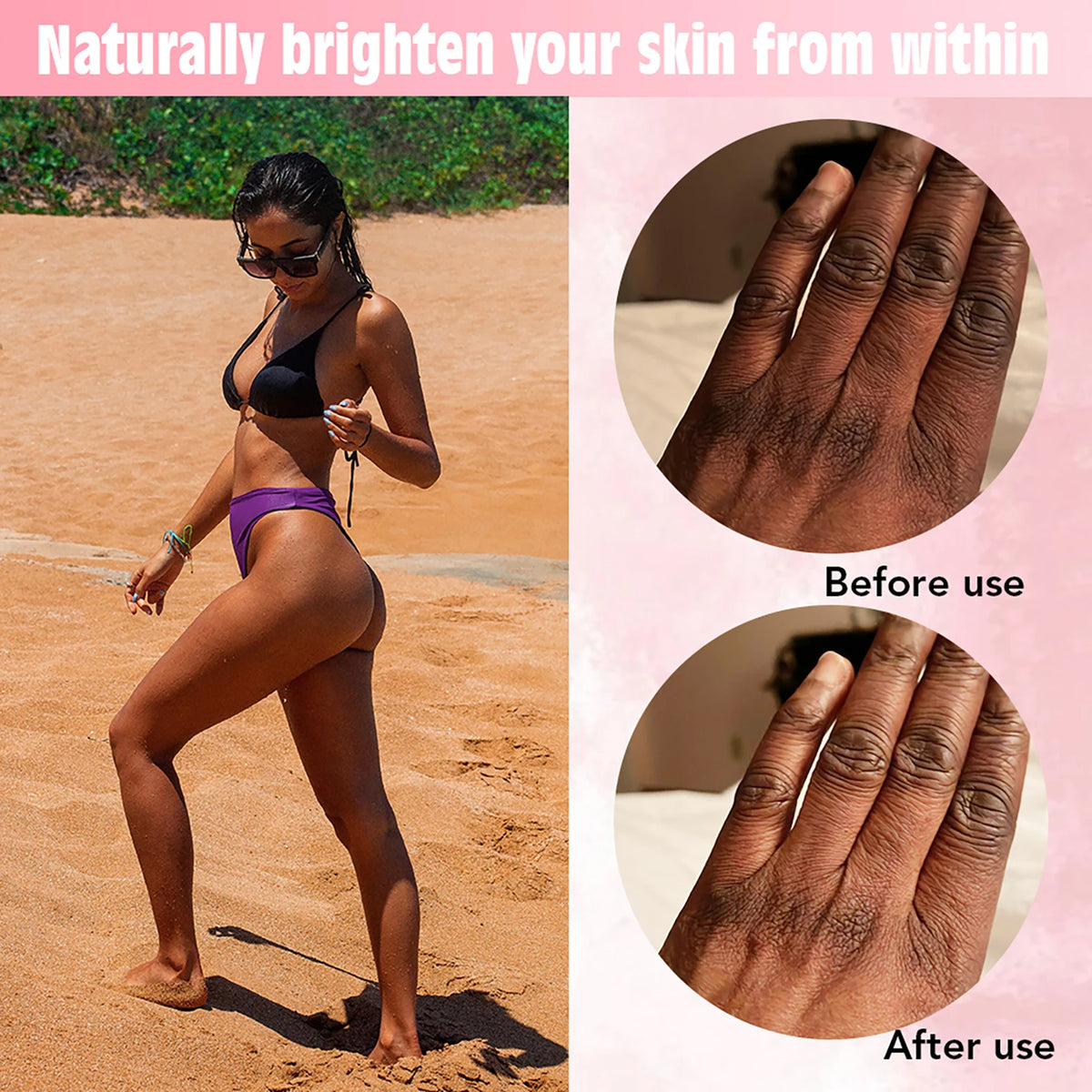 AILKE Vitamin C Glutathione Brightening Body Lotion for Glowing Skin