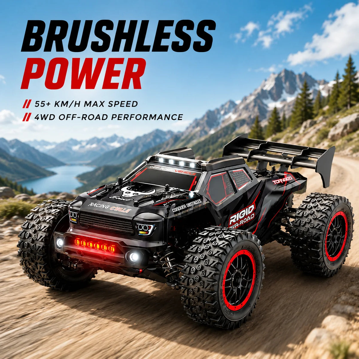 ZNLYRION Brushless RC Truck With Full Metal Gear Differential