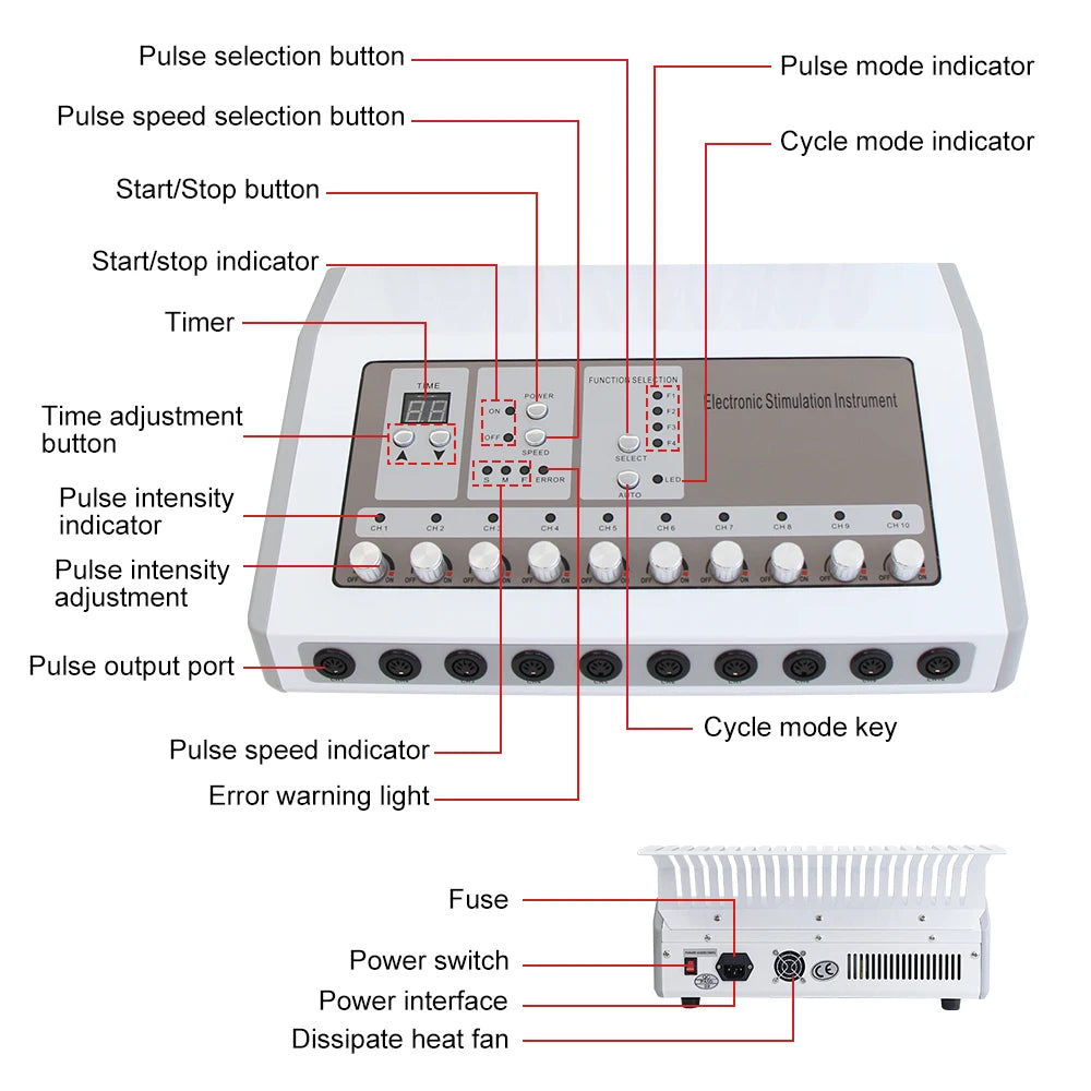 AOKO EMS Electric Muscle Stimulator For Body Massage
