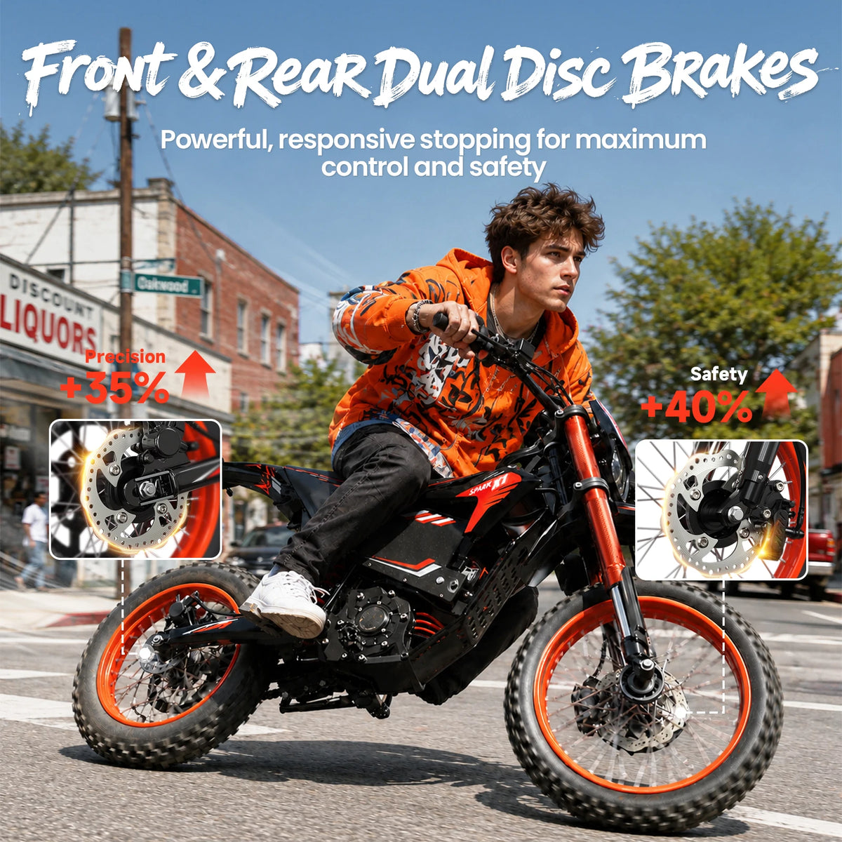 QRONGE X1 Spark Electric Dirt Bike for Teens and Adults
