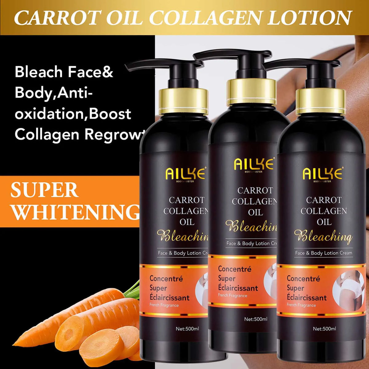 AILKE Collagen Women Skin Care Set For Whitening And Moisturizing