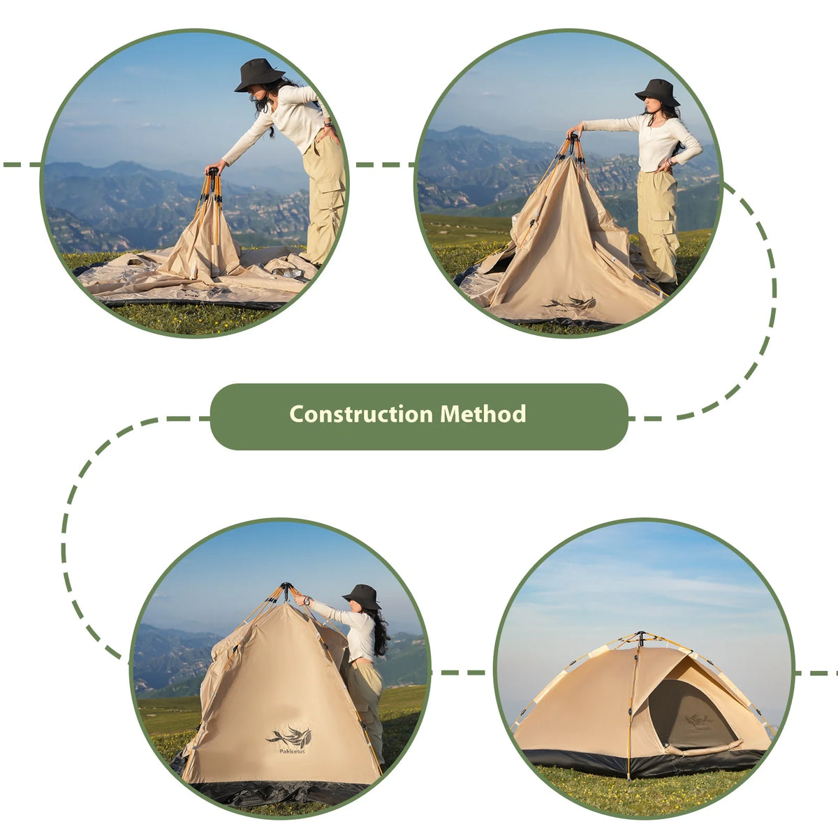 Pakicetus Instant Tent Portable Sun And Rain Shelter For Camping