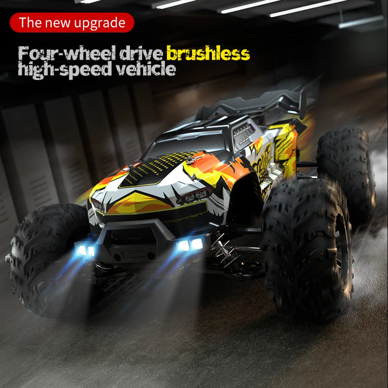 WLtoys 4WD RC Monster Truck With LED Lights Remote Control
