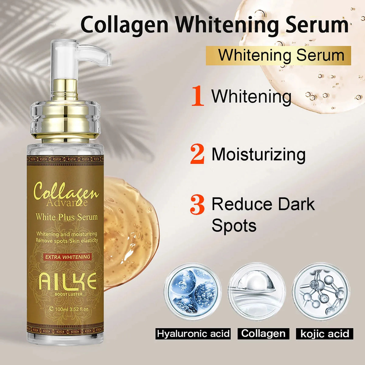 AILKE Collagen Women Skin Care Set For Whitening And Moisturizing