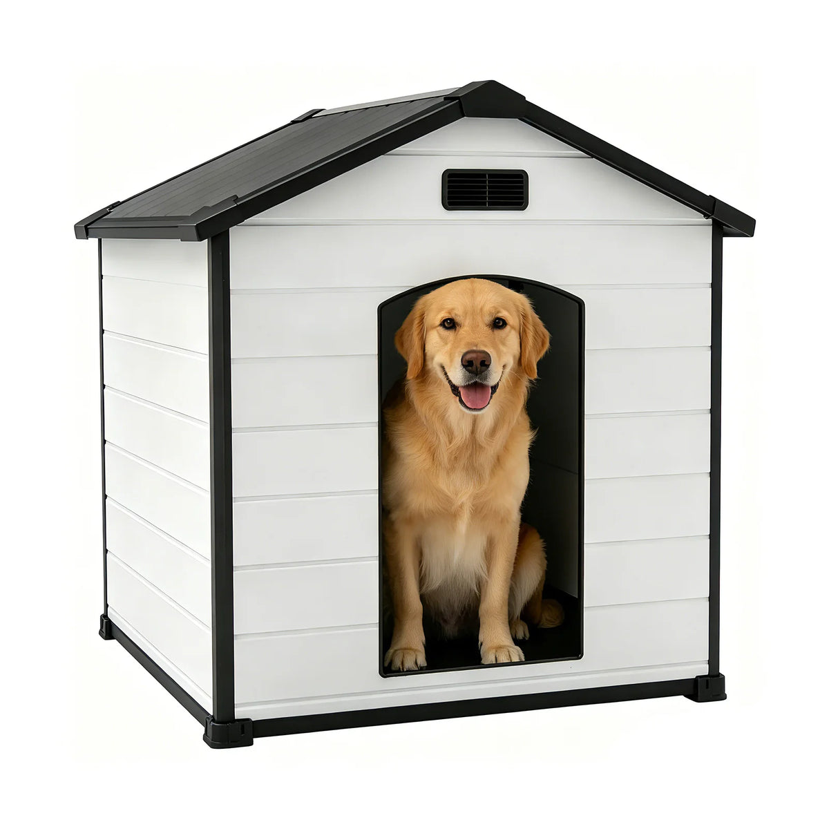Waterproof Large Dog House With Ventilated Elevated Floor