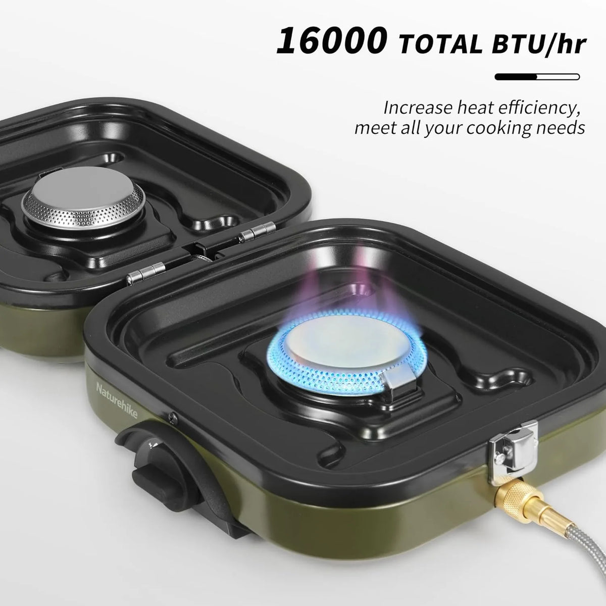 Naturehike 2 Burner Portable Gas Stove With Folding Camping Set