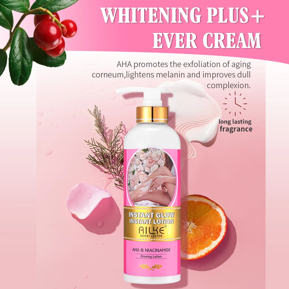 AILKE Vegan Brightening Body Lotion With AHA And Niacinamide