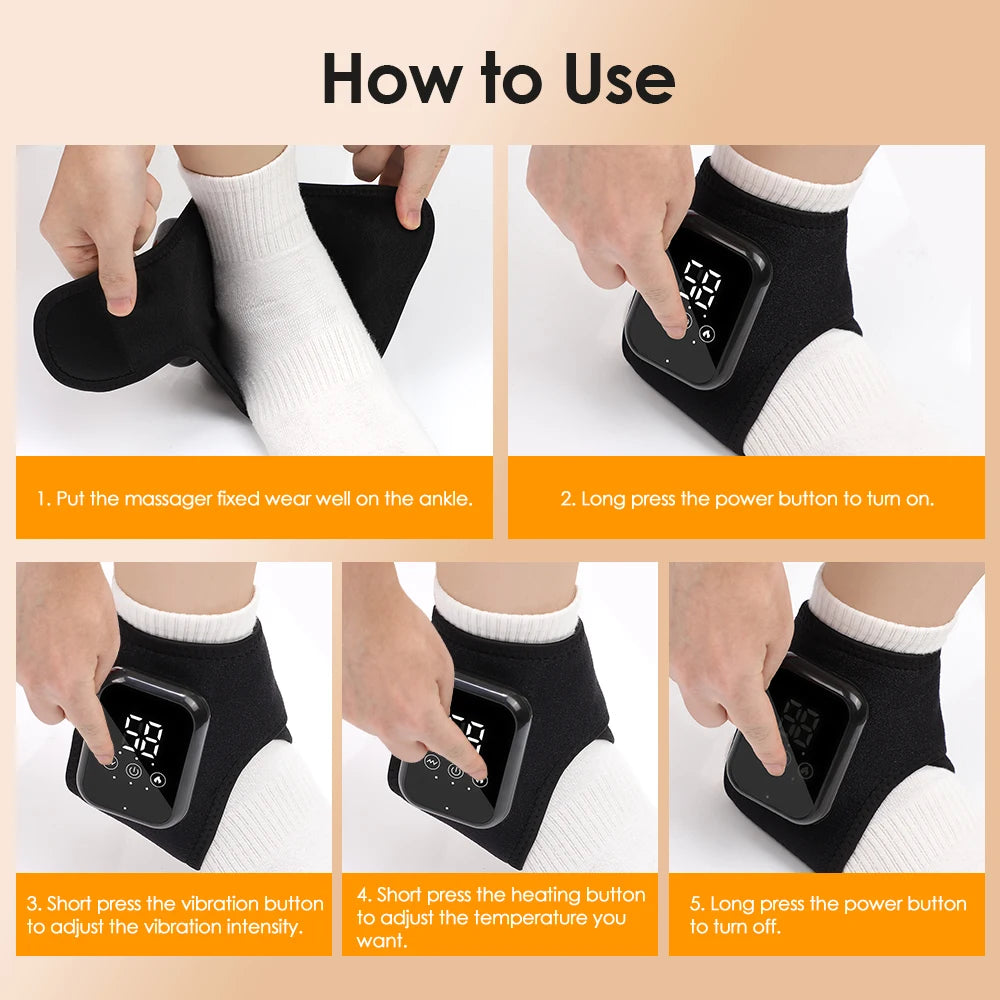 Hailicare Heated Ankle Brace With Vibration And Heat