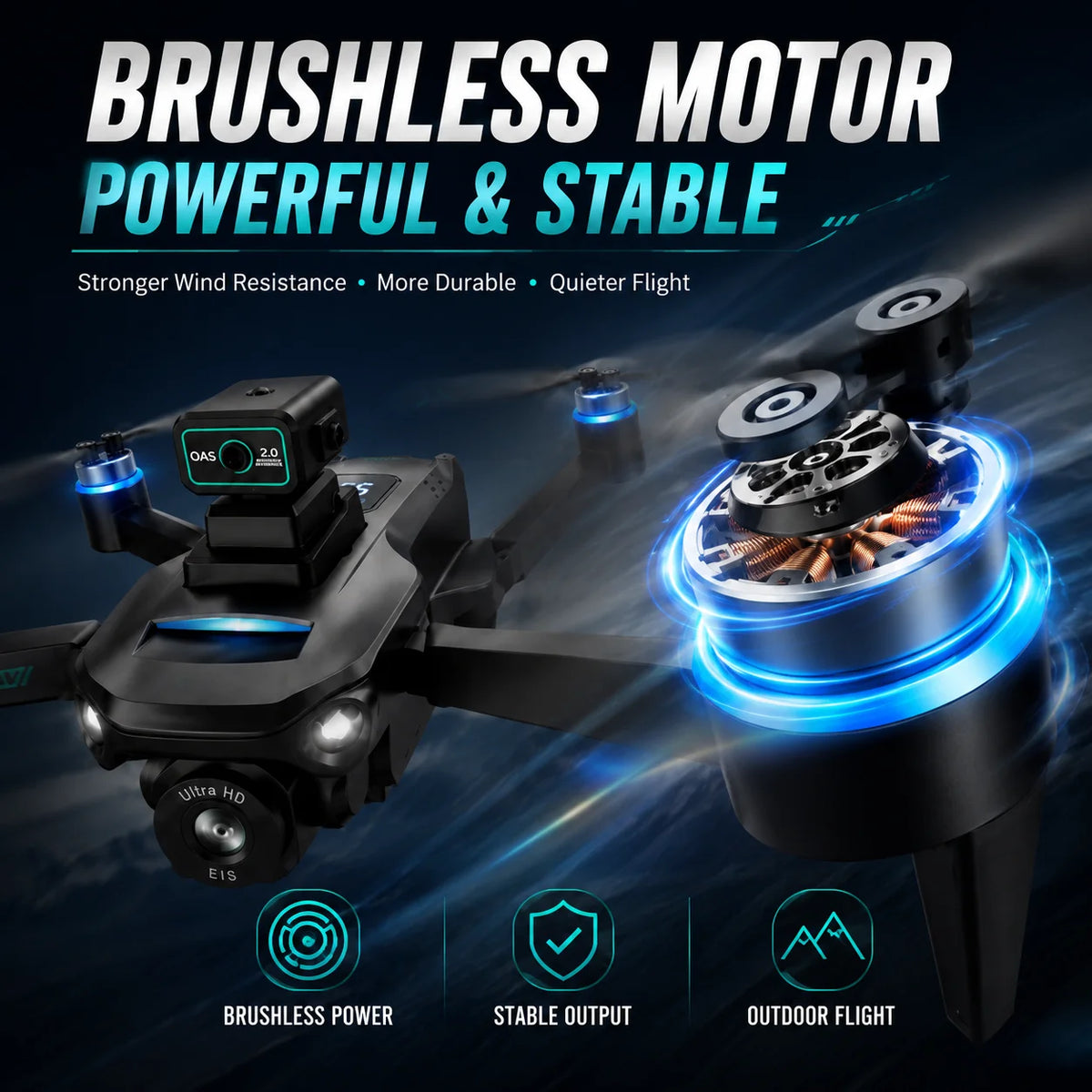 Drone GPS Intelligent Obstacle Avoidance HD Dual Camera 5G Screen Remote 5G Image Transmission 2KM Flight Distance 25Mins Flight Time Brushless RC Drone