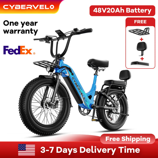 Step Through Off Road Electric Bike With Fat Tires