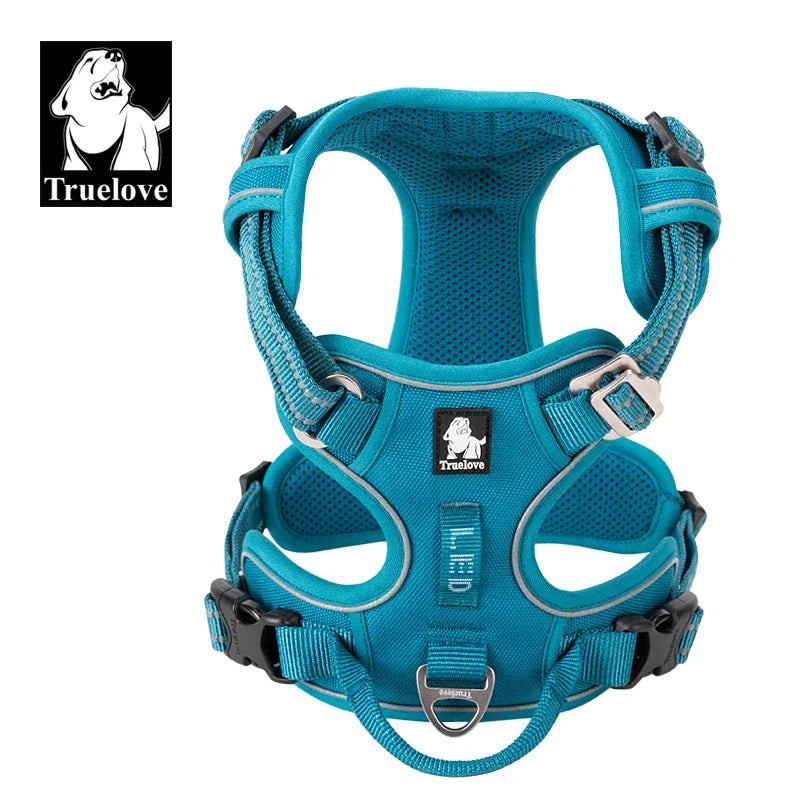 Truelove Reflective Adjustable No Pull Dog Harness for Walking and Running