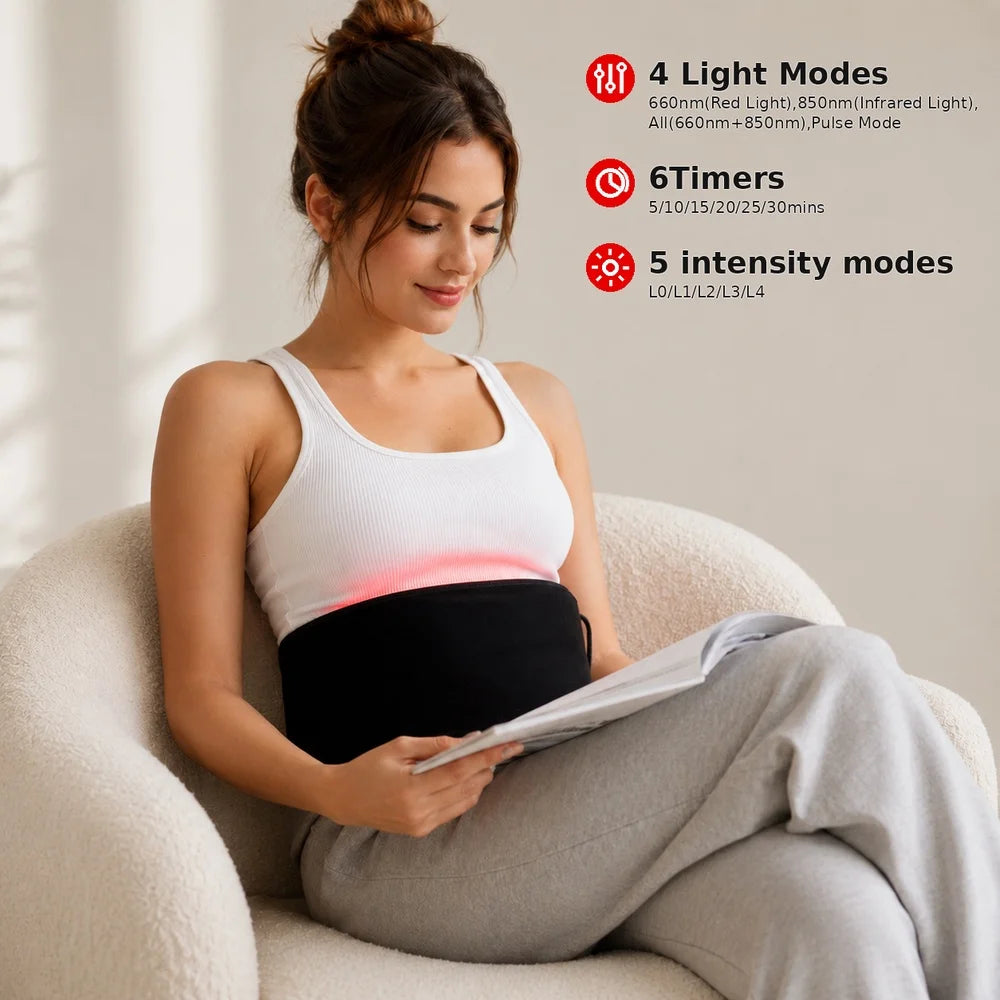 Red Light Therapy Belt For Muscle Recovery And Enhanced Circulation