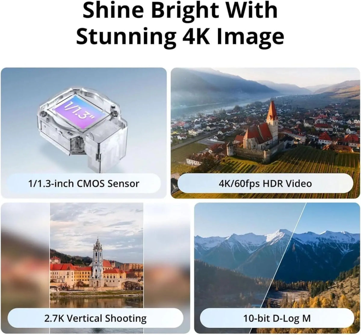 Open Box-DJI Flip (RC-N3), Drone With 4K UHD Camera for Adults, Under 249 g, 3-Axis Gimbal Stabilization, 44000ft/13km Video Transmission, Palm Takeoff, Auto Return, 31-Min Flight Time, Intelligent Flight