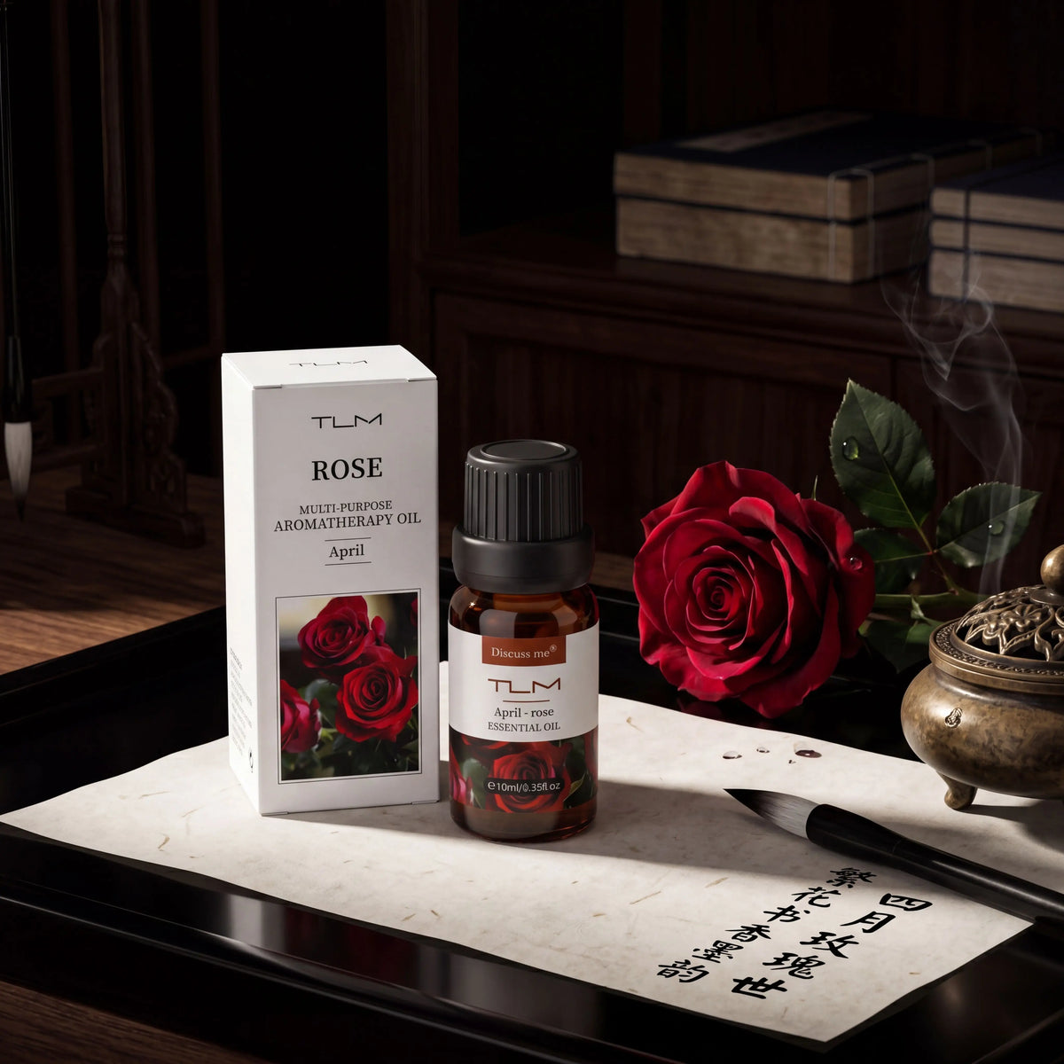 6Pc TLM Essential Oils Lavender Lemon Rose Perfumes Fragrance Is Long-Lasting For Diffusers Making Gifts For Women 10ML