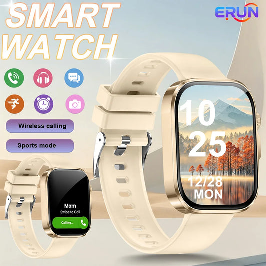 2026 New HD Full-Touch Smartwatch for Men and Women - Wireless Calling/Texting/Multiple Sports Modes/Remote Camera Control/Fitness Tracker/Outdoor LED Lighting, Compatible with Android and iPhone, USB Charging