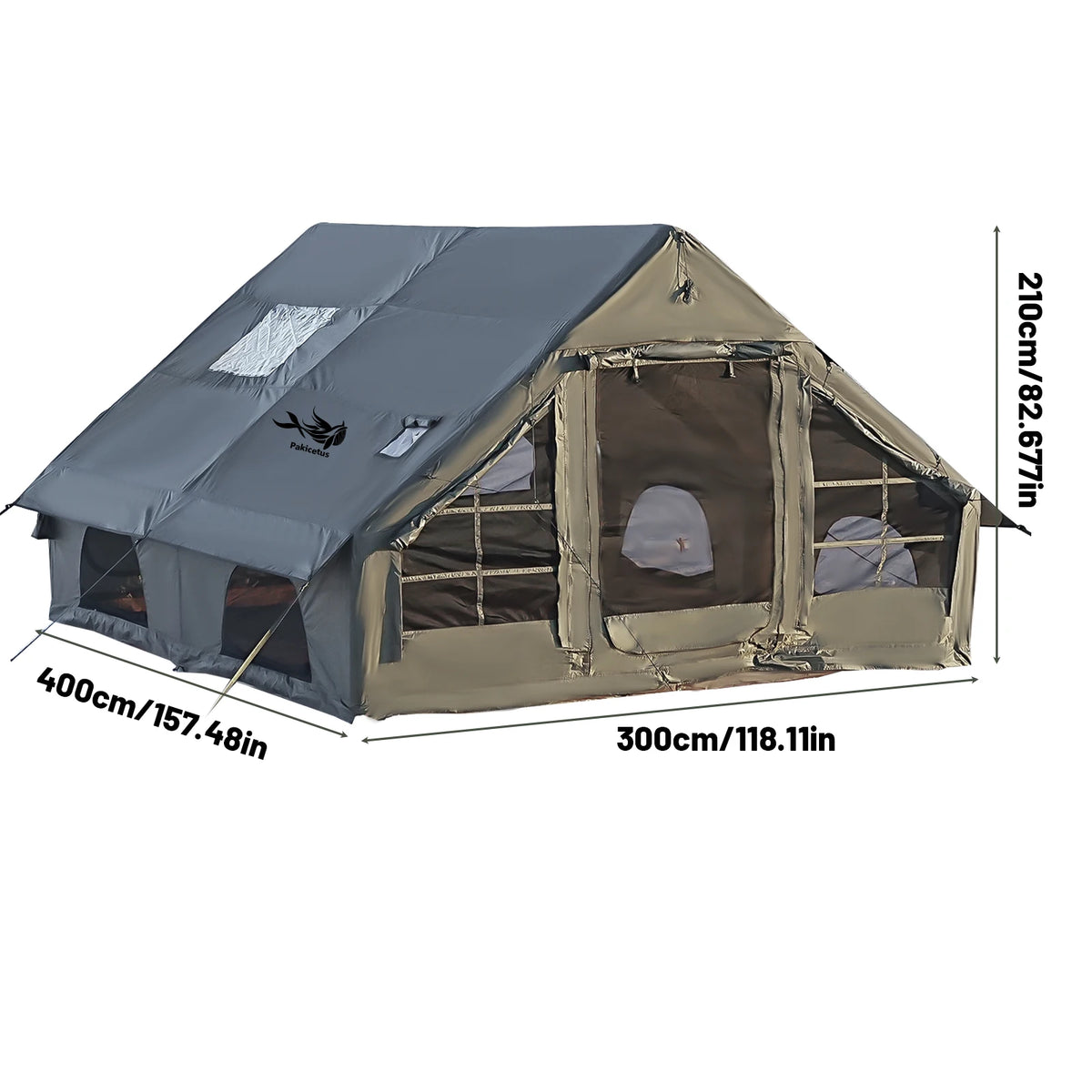 Pakicetus Waterproof Inflatable Camping Tent For Outdoors