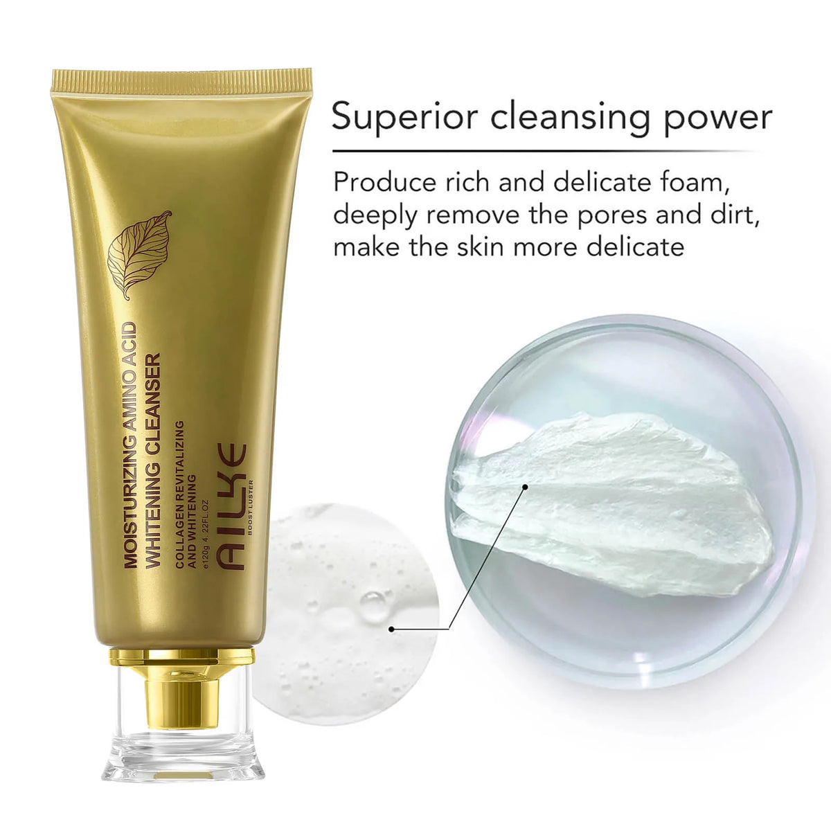 AILKE Collagen Whitening Facial Skincare Set for Moisturizing and Brightening
