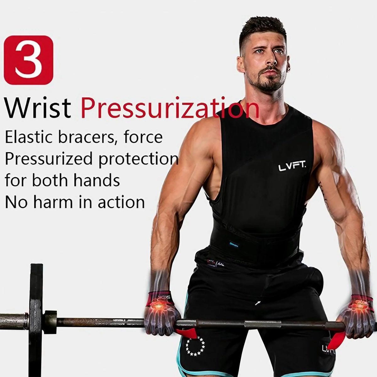 Heavy Duty Weightlifting Wrist Straps With Padded Support