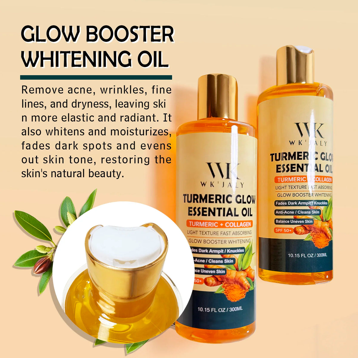 WK Jalys Turmeric Brightening Body Oil Removes Dark Spots