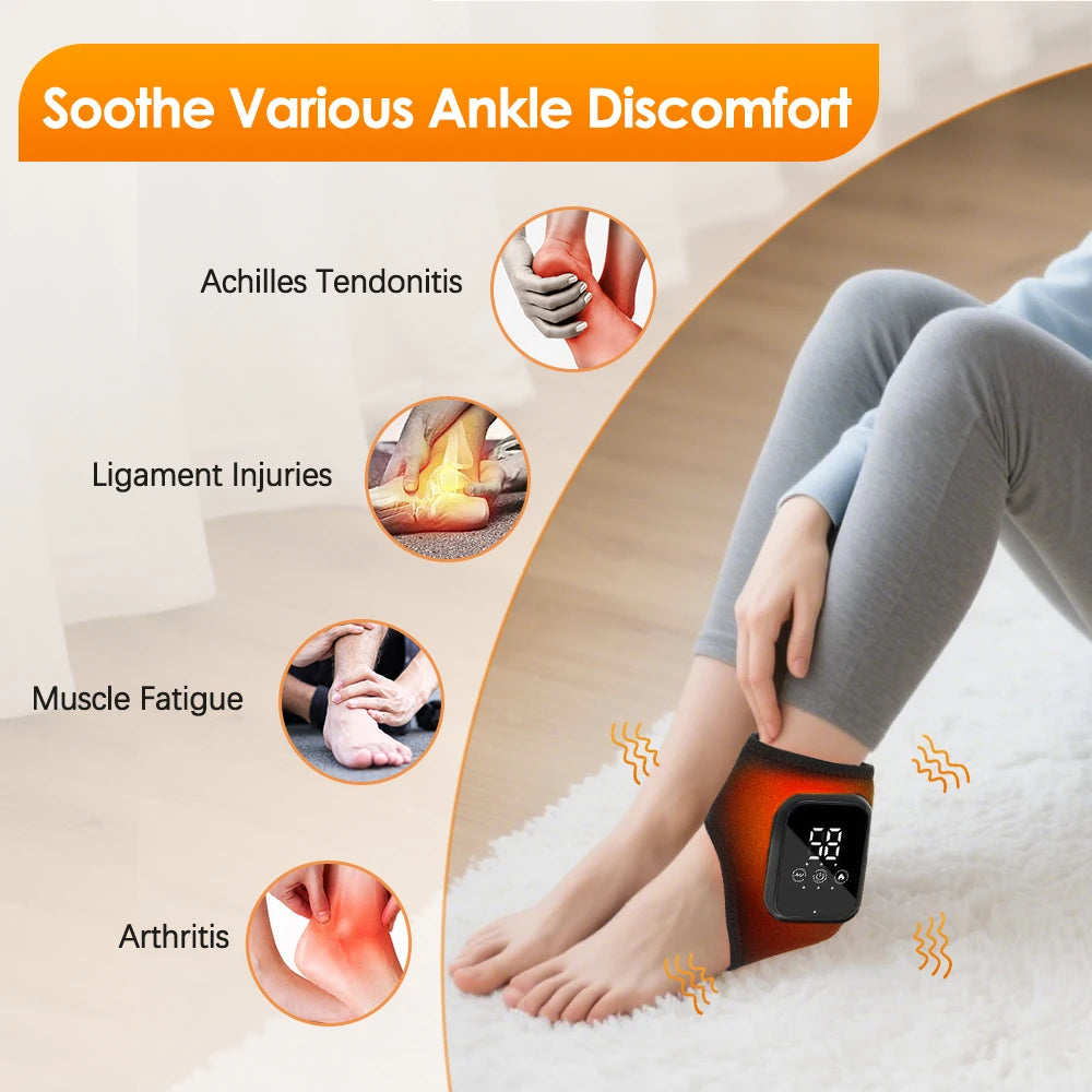 Hailicare Heated Ankle Brace With Vibration And Heat