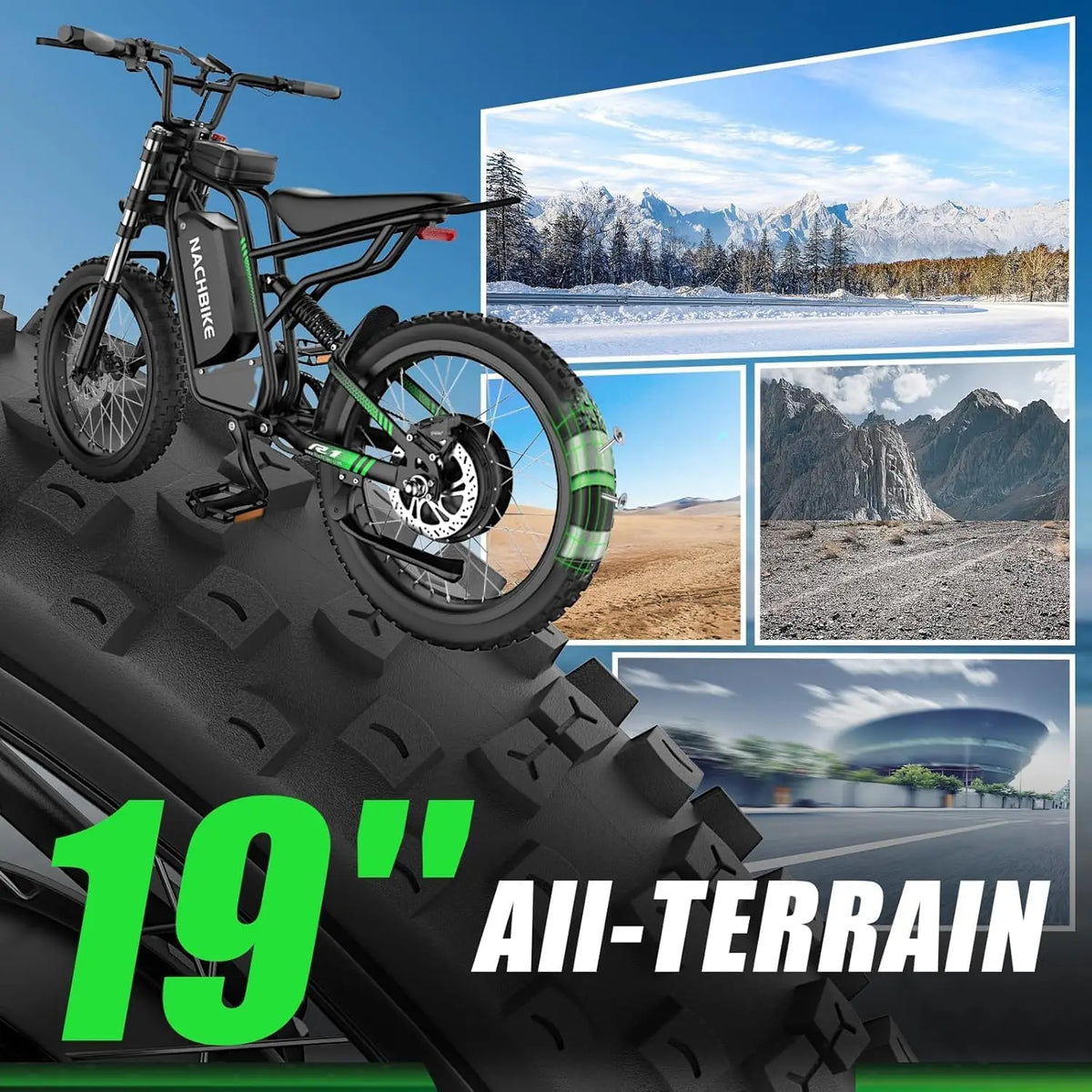 Nachbike R3 Electric Dirt Bike With Dual Hydraulic Brakes