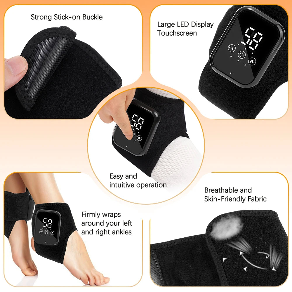 Hailicare Heated Ankle Brace With Vibration And Heat
