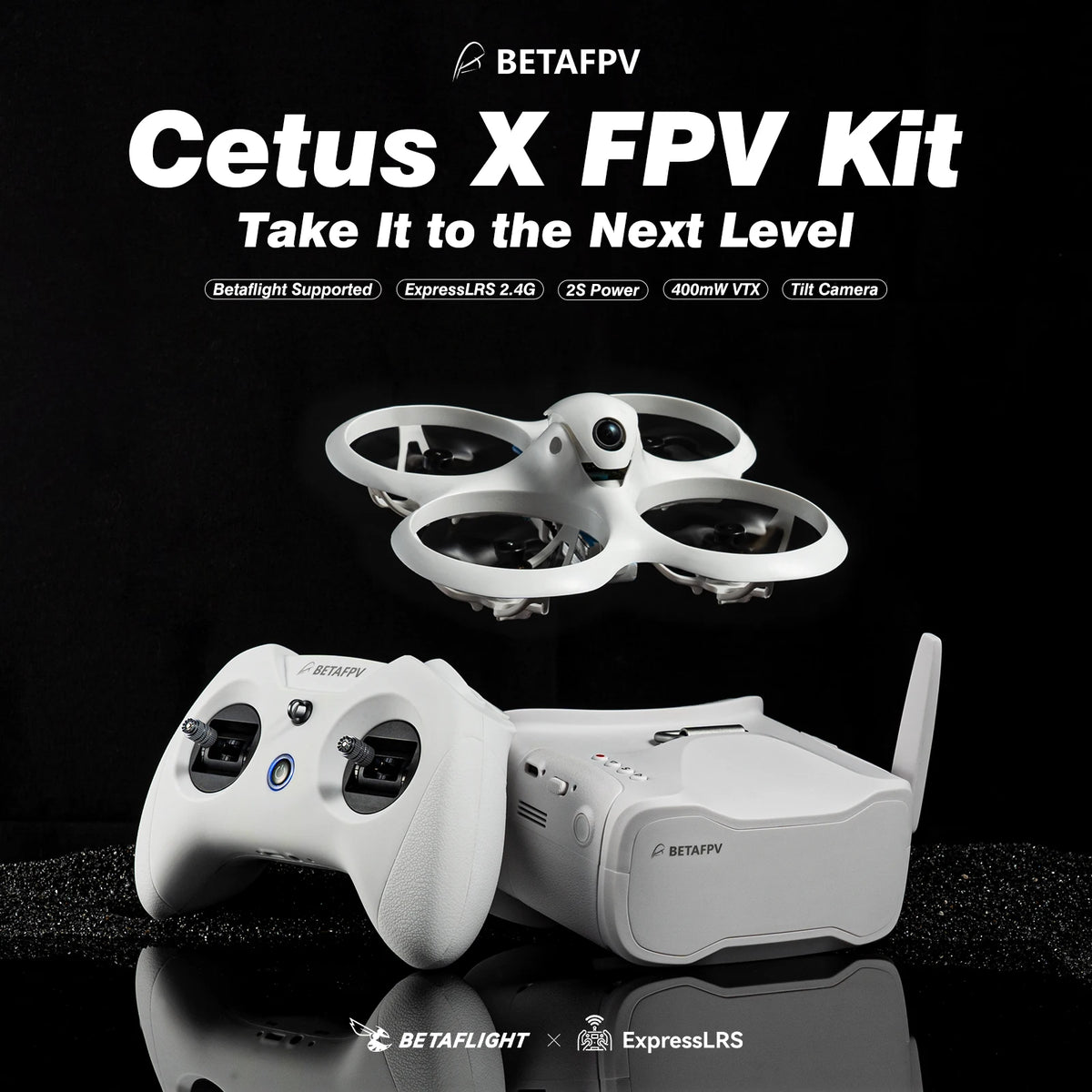 BETAFPV Cetus X FPV Kit Racing Drone 3 Radio Transmitter VR03 FPV Goggles C04 RC Quadcopter Mini Drone Toys as Gift