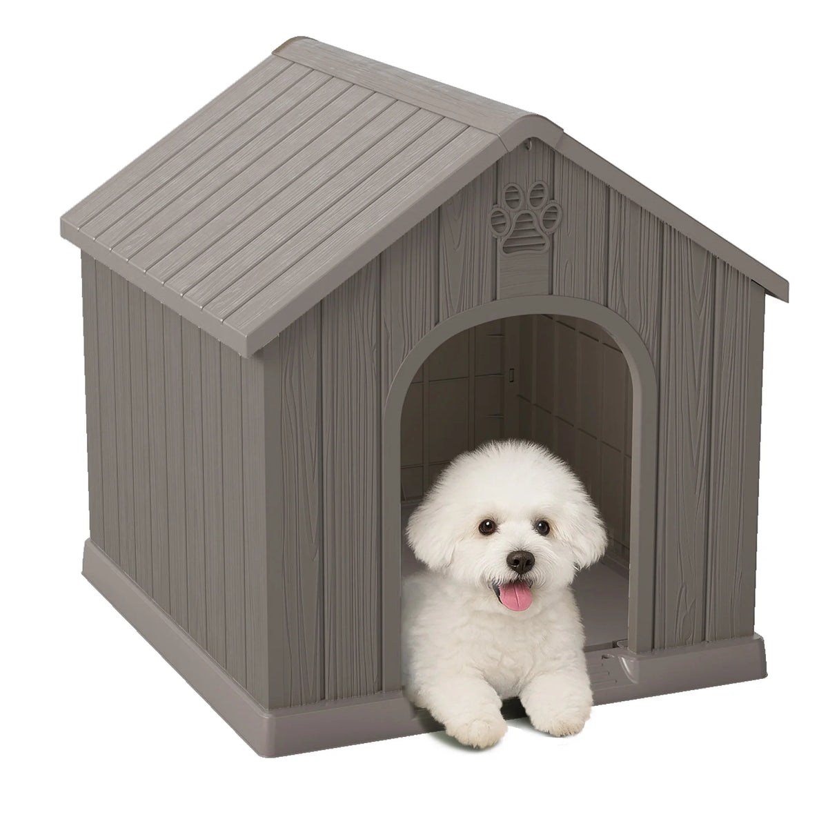 Waterproof Plastic Outdoor Dog House With Ventilated Design
