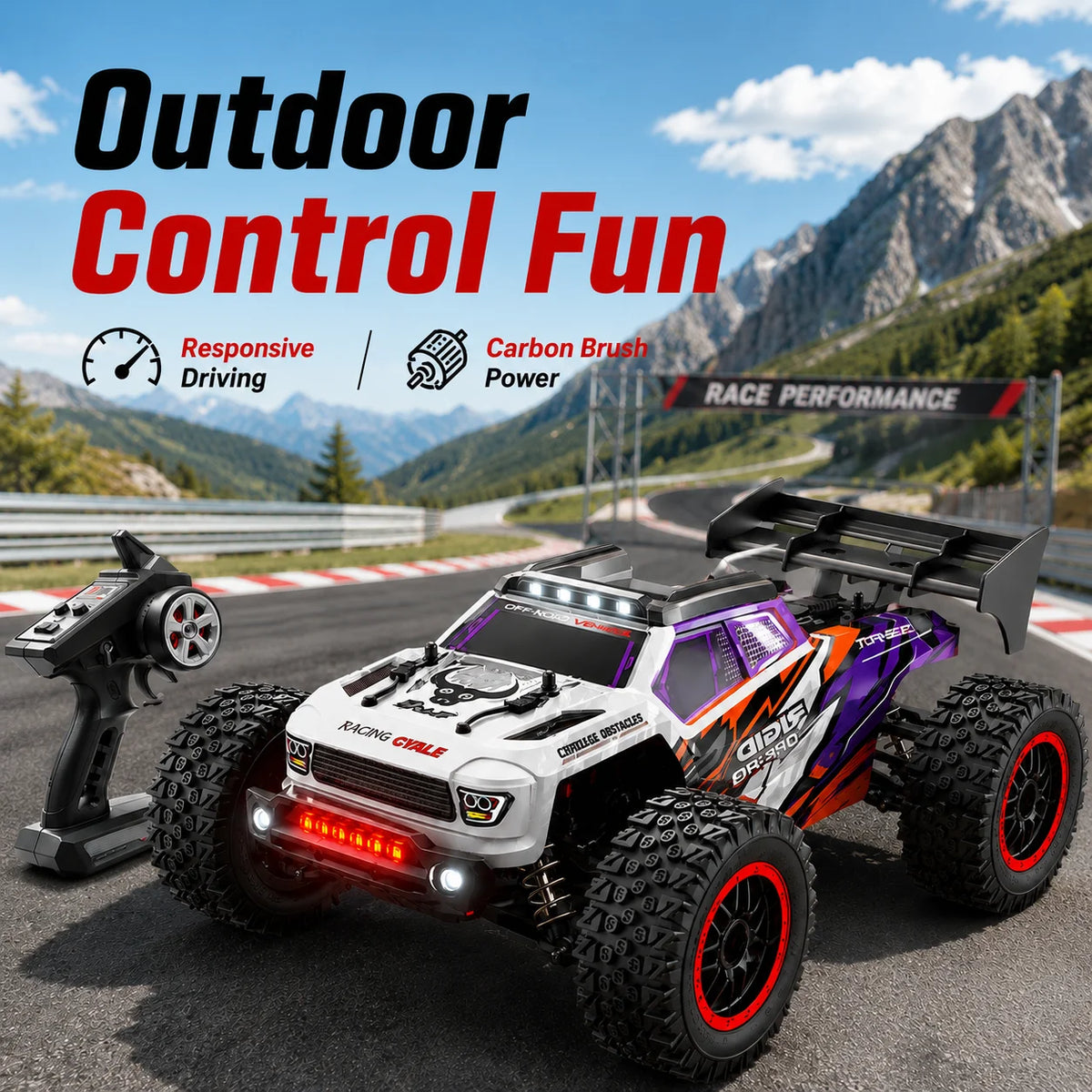 ZNLYRION Brushless RC Truck With Full Metal Gear Differential