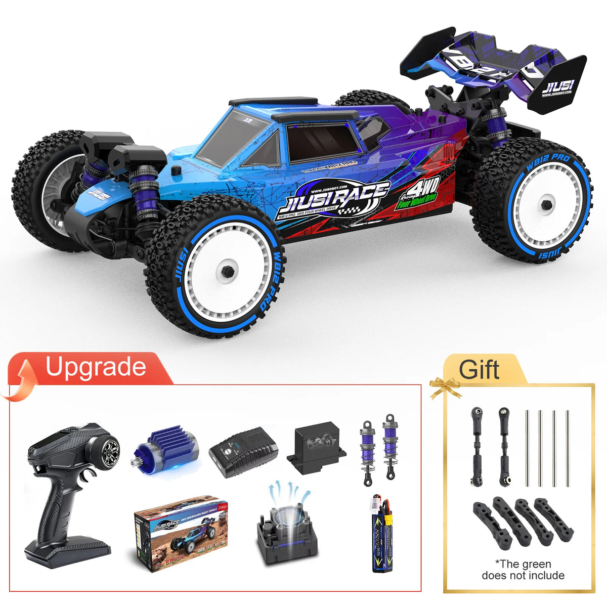 JIUSI WB12 PRO Brushless 4WD Off Road RC Racing Car