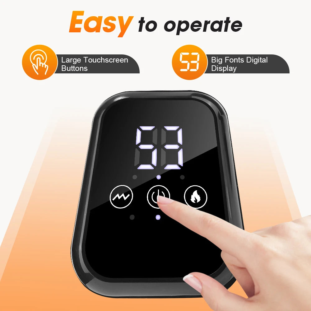 Hailicare Heated Knee Massager With Vibration And Rechargeable Support